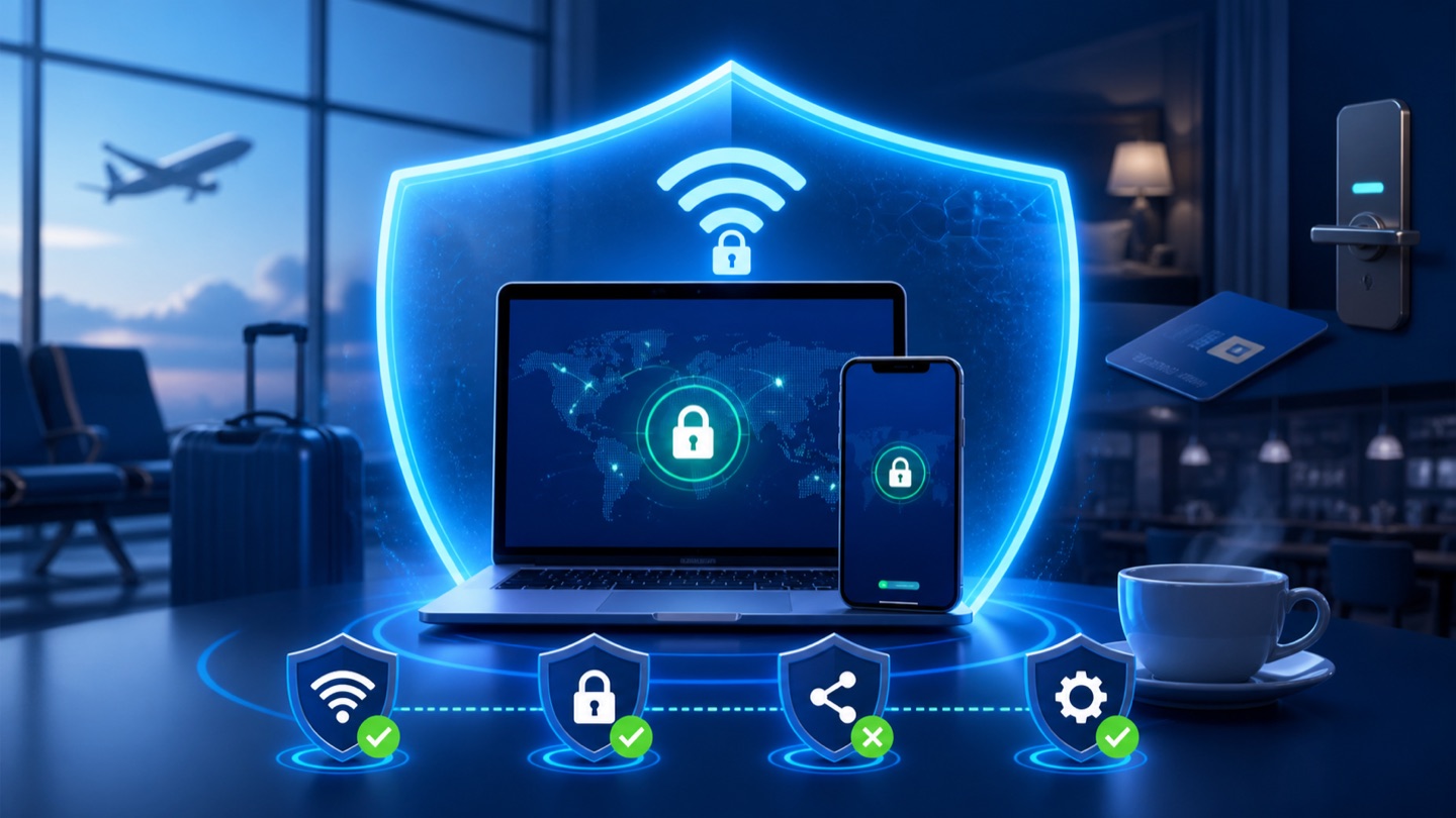 公共 Wi‑Fi 安全指南:酒店、机场使用 VPN 前后检查